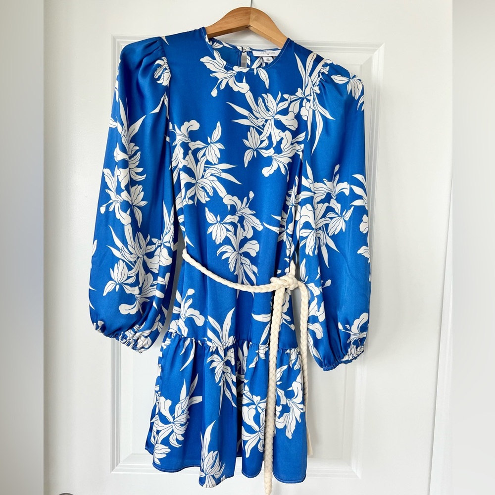 Alexis for Target Blue and White Floral Mini Dress